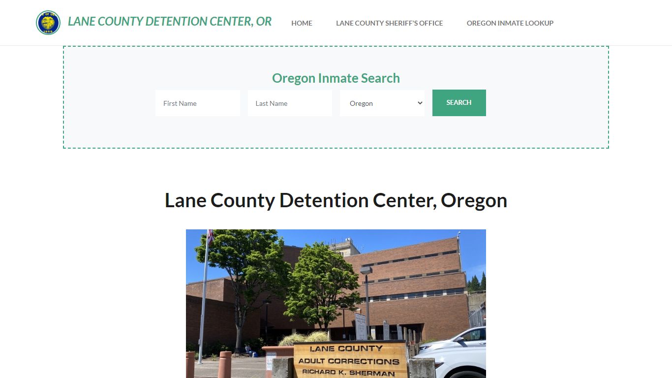 Lane County Detention Center, OR Inmate Roster, Offender Search