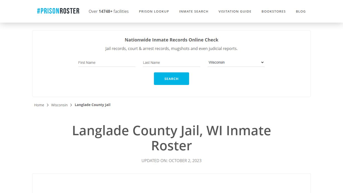 Langlade County Jail, WI Inmate Roster - Prisonroster