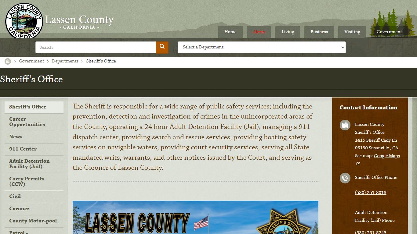 Sheriff's Office | Lassen County