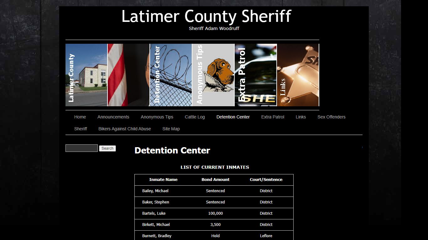 Detention Center | Latimer County Sheriff