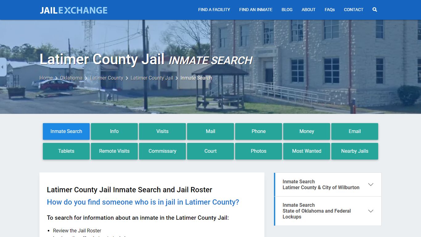 Inmate Search: Roster & Mugshots - Latimer County Jail, OK