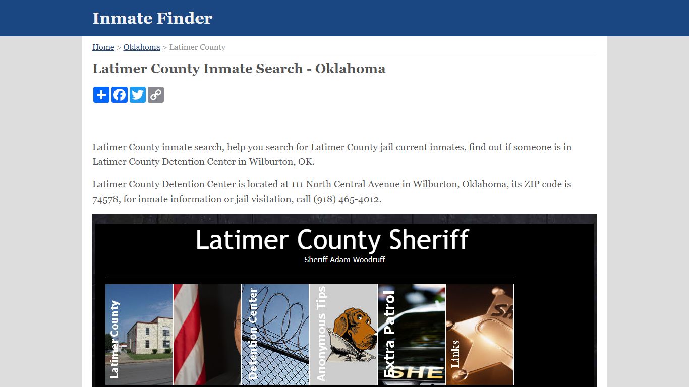 Latimer County Inmate Search - Oklahoma