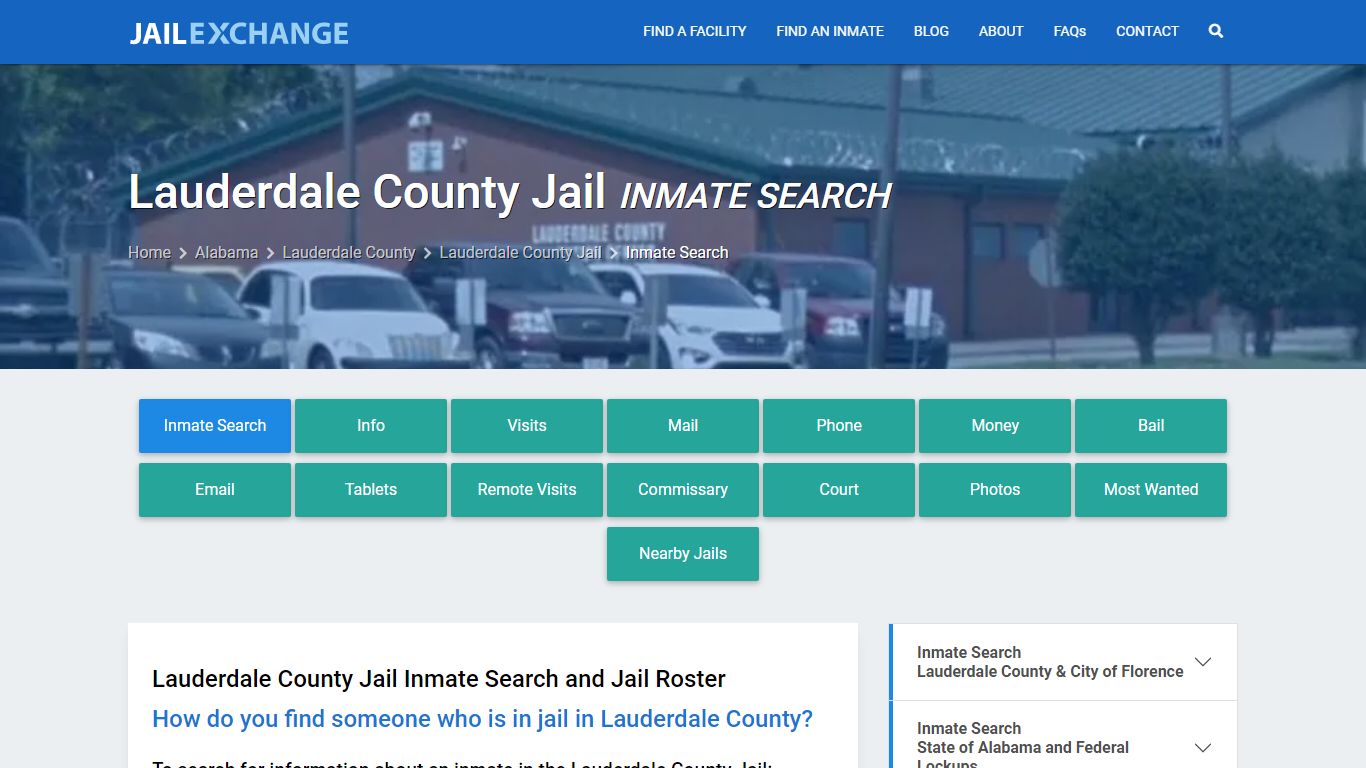 Inmate Search: Roster & Mugshots - Lauderdale County Jail, AL