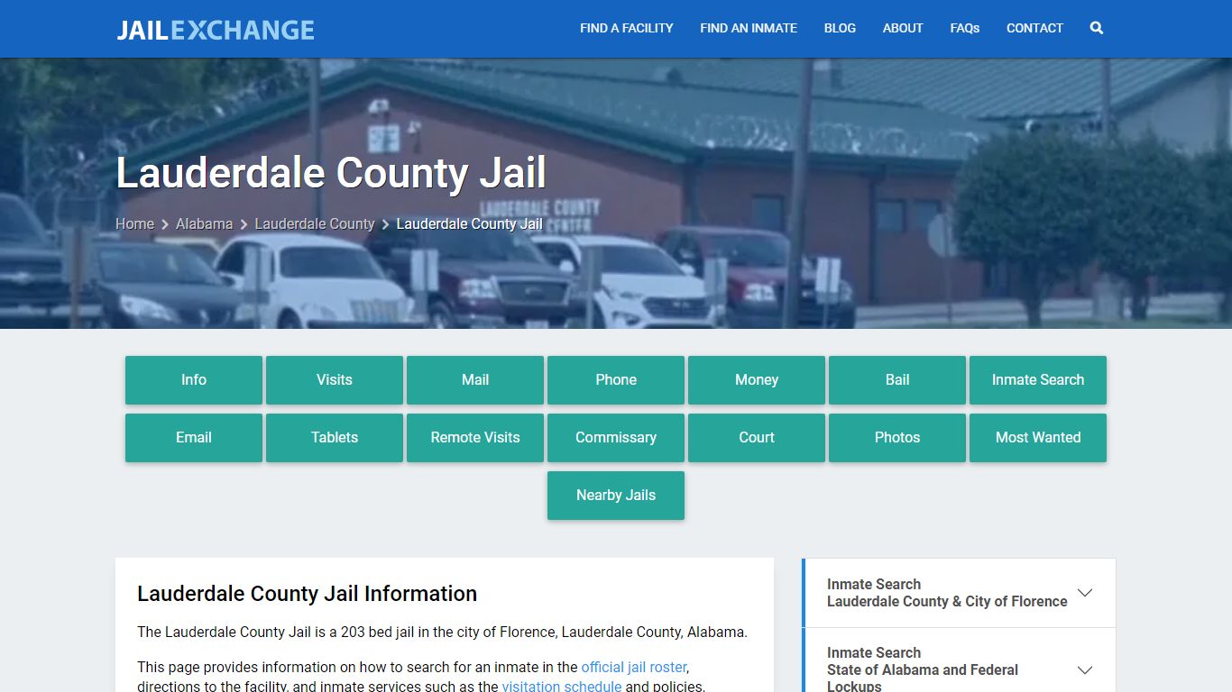 Lauderdale County Jail, AL Inmate Search, Information