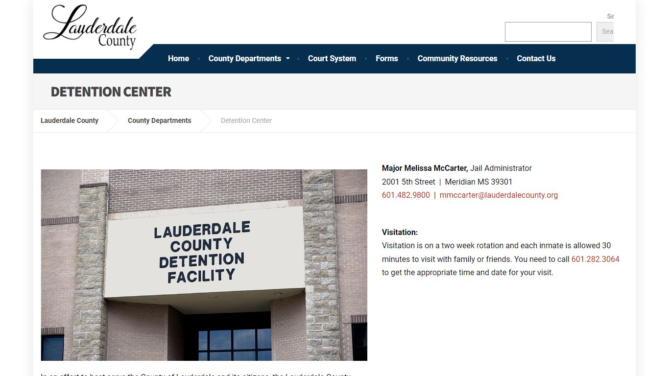 Detention Center – Lauderdale County