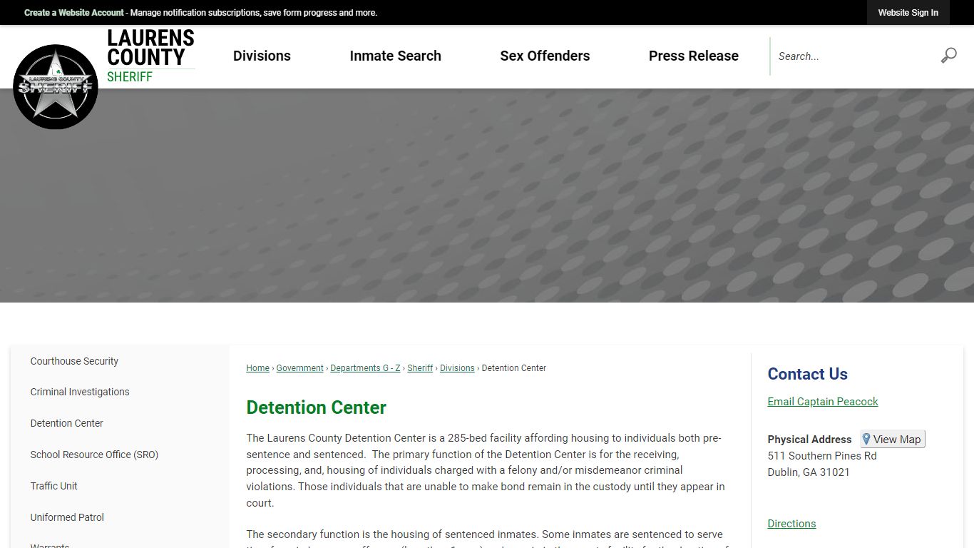 Detention Center | Laurens County, GA