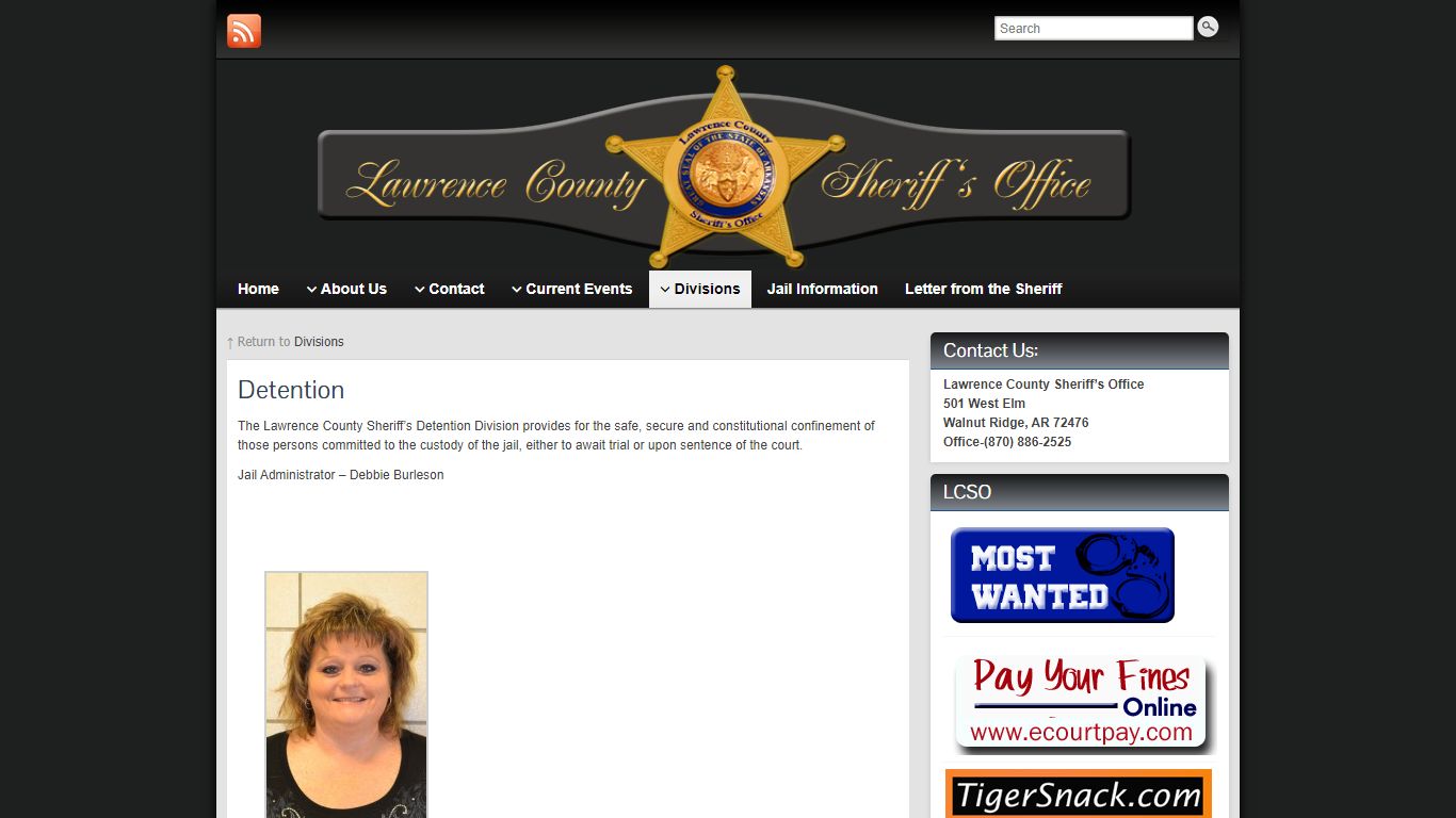 Detention » Lawrence County Sheriff
