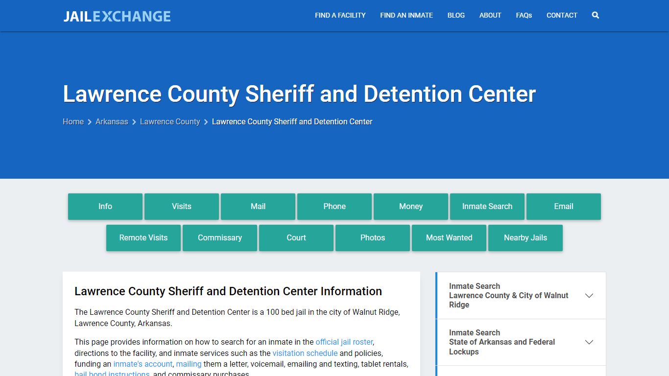 Lawrence County Sheriff and Detention Center - Jail Exchange