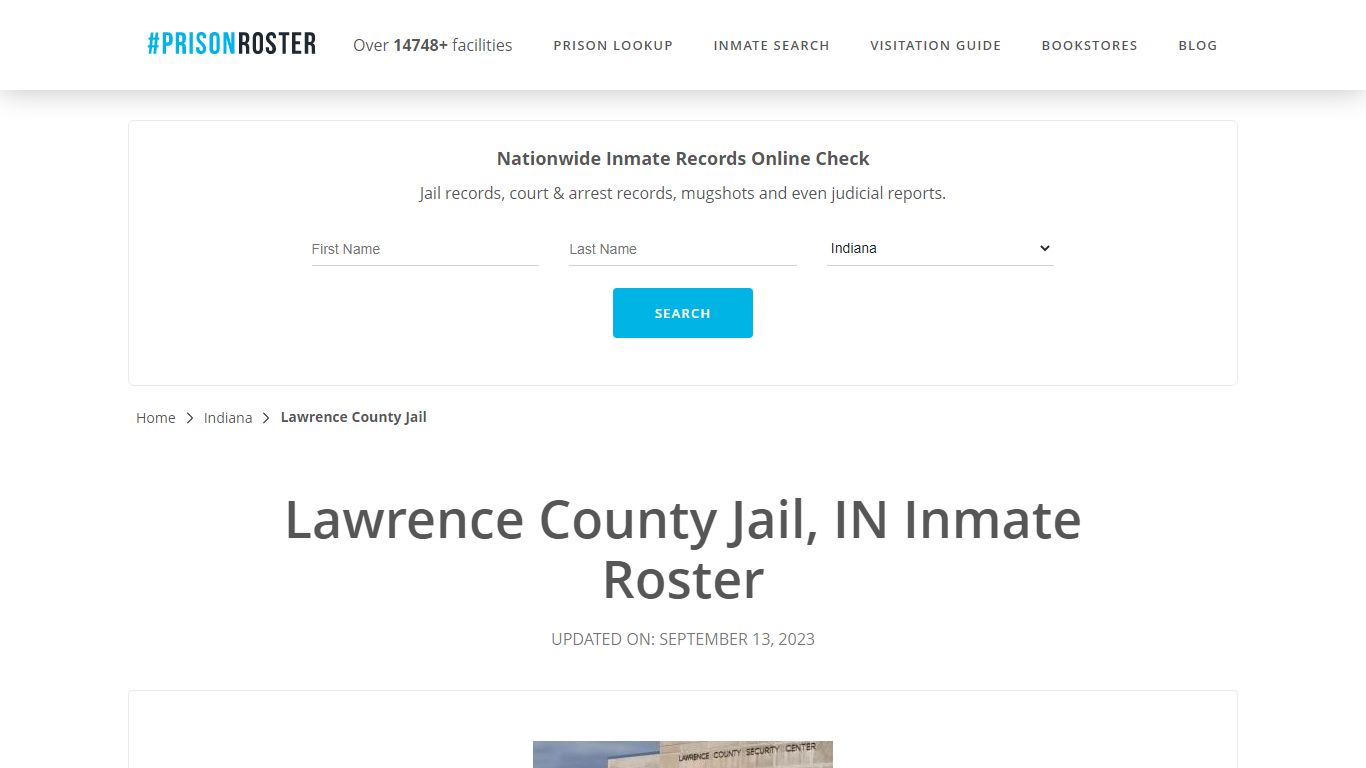 Lawrence County Jail, IN Inmate Roster - Prisonroster