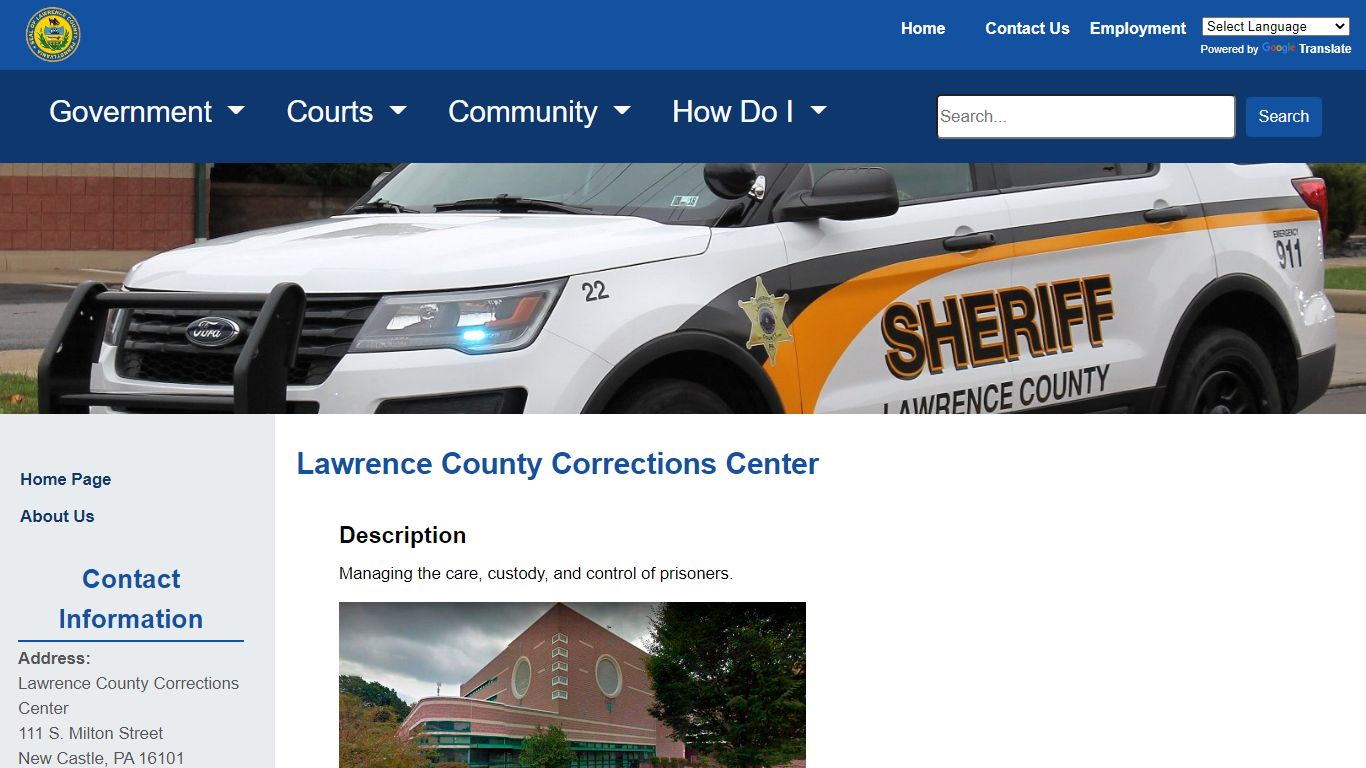 Lawrence County PA - Corrections