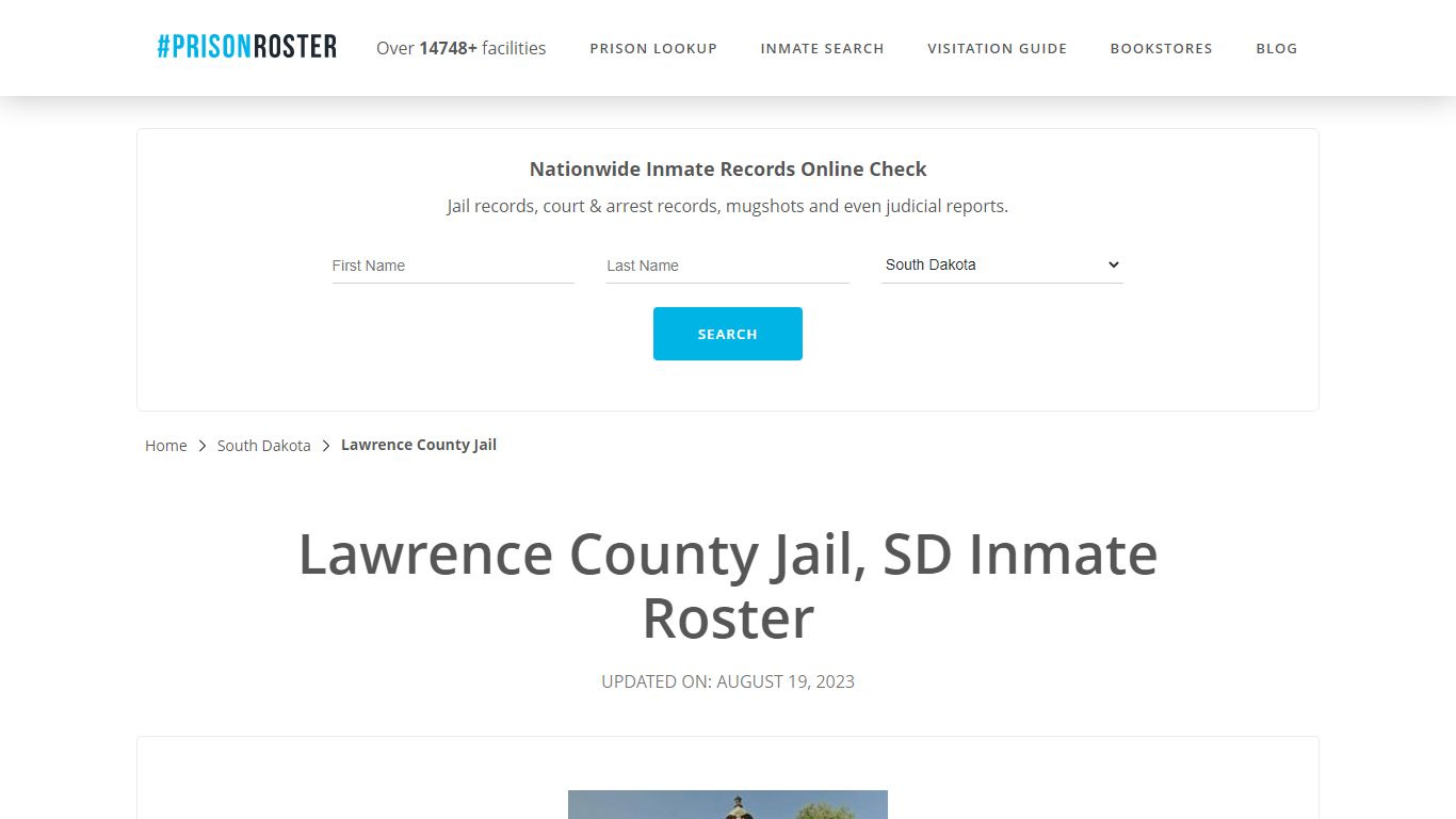 Lawrence County Jail, SD Inmate Roster - Prisonroster