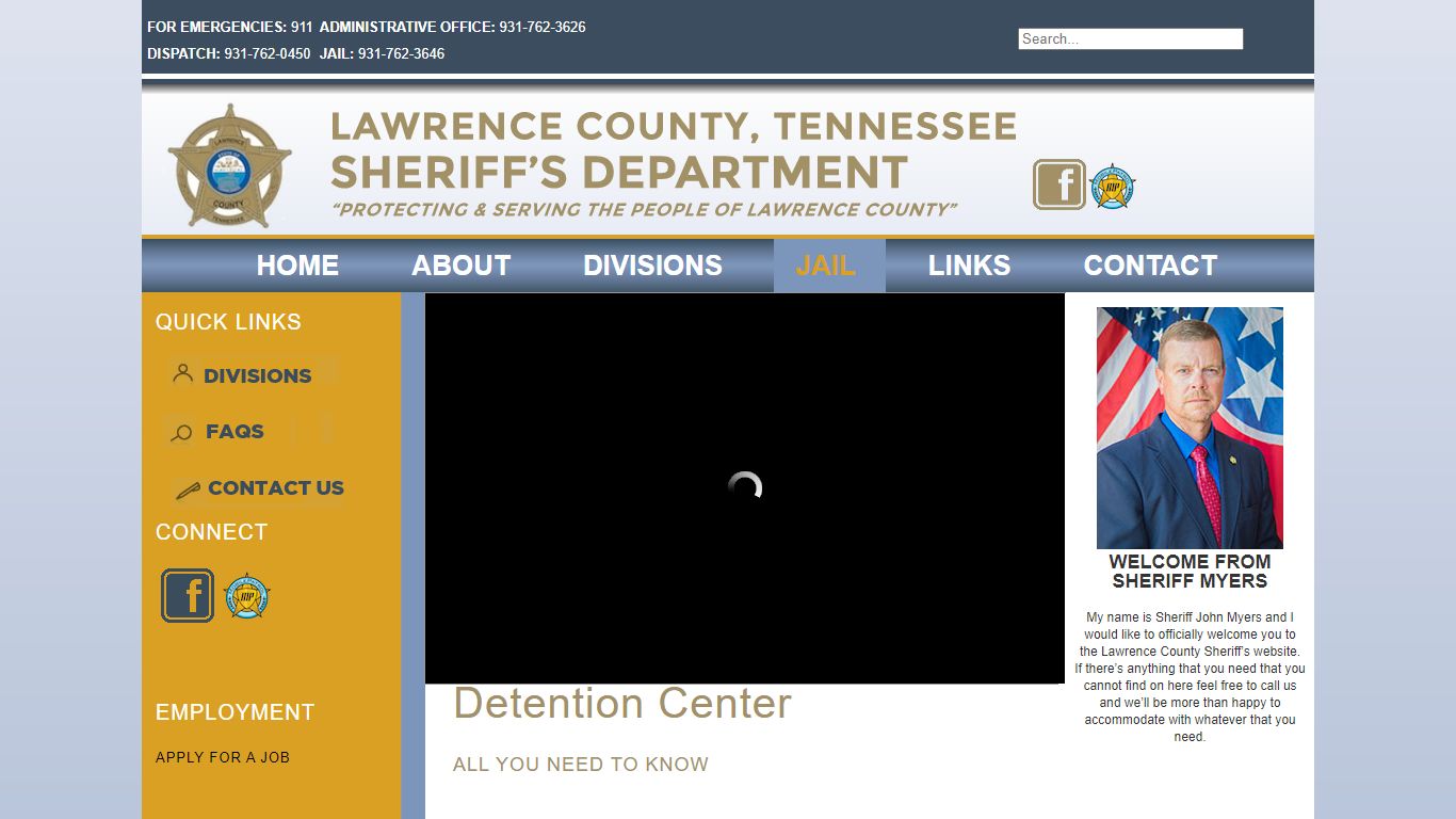 Lawrence County, Tennessee Sheriff's Department - JAIL