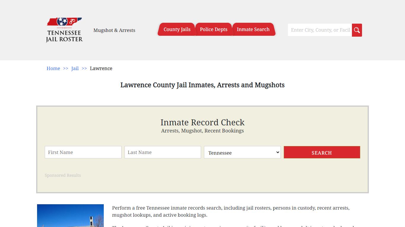 Lawrence County Jail Inmates, Arrests and Mugshots