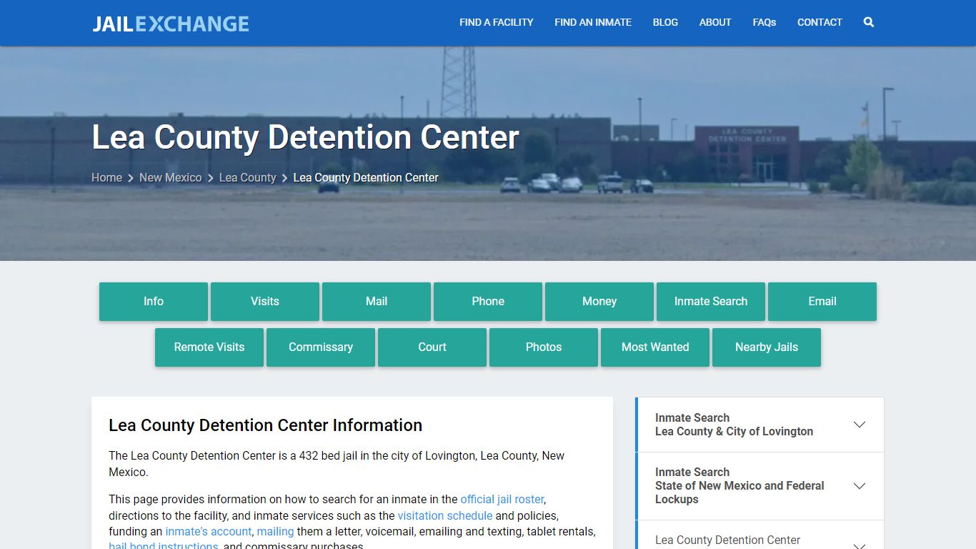 Lea County Detention Center, NM Inmate Search, Information - Jail Exchange
