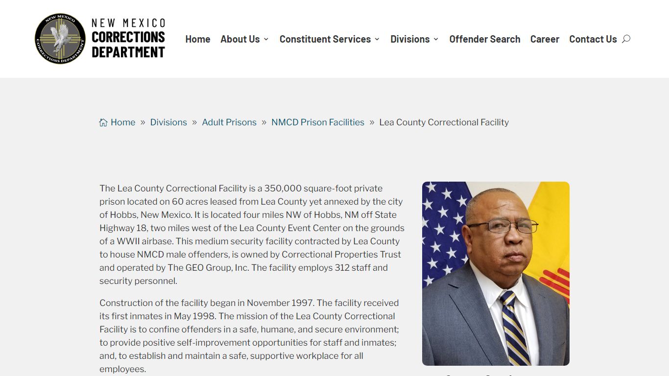 Lea County Correctional Facility | NM Corrections Department - New Mexico