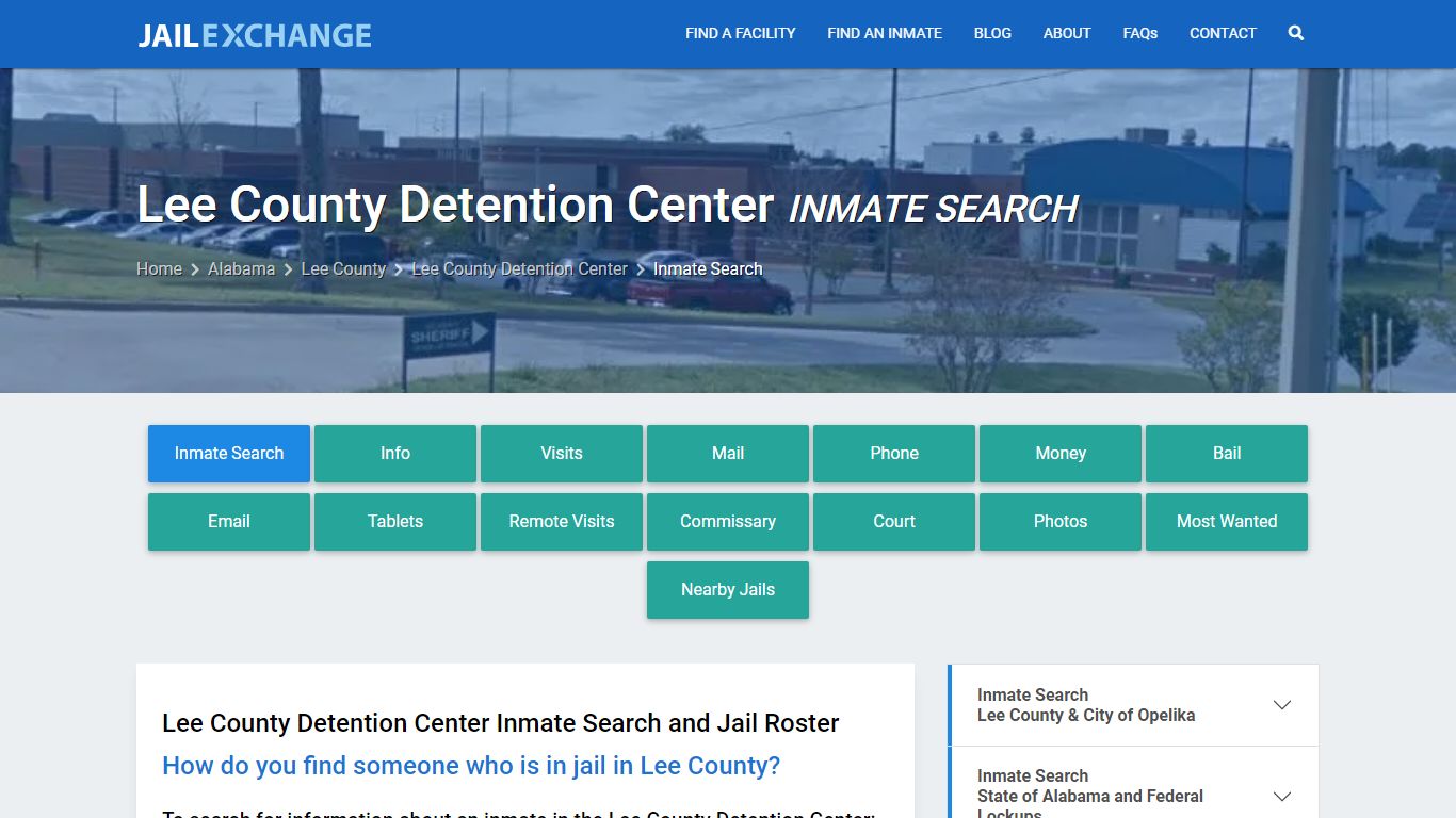 Lee County Detention Center Inmate Search - Jail Exchange