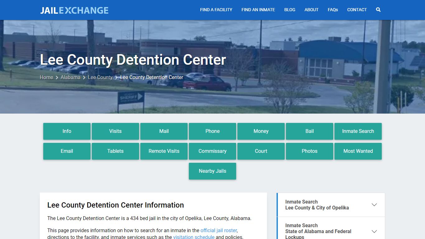 Lee County Detention Center, AL Inmate Search, Information - Jail Exchange