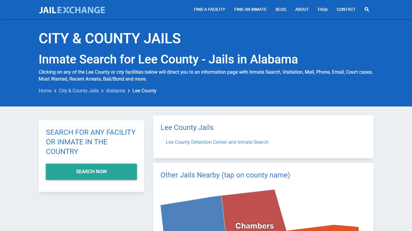 Inmate Search for Lee County | Jails in Alabama - Jail Exchange