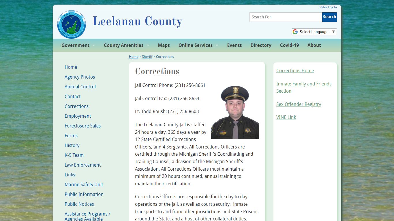 Corrections | Leelanau County