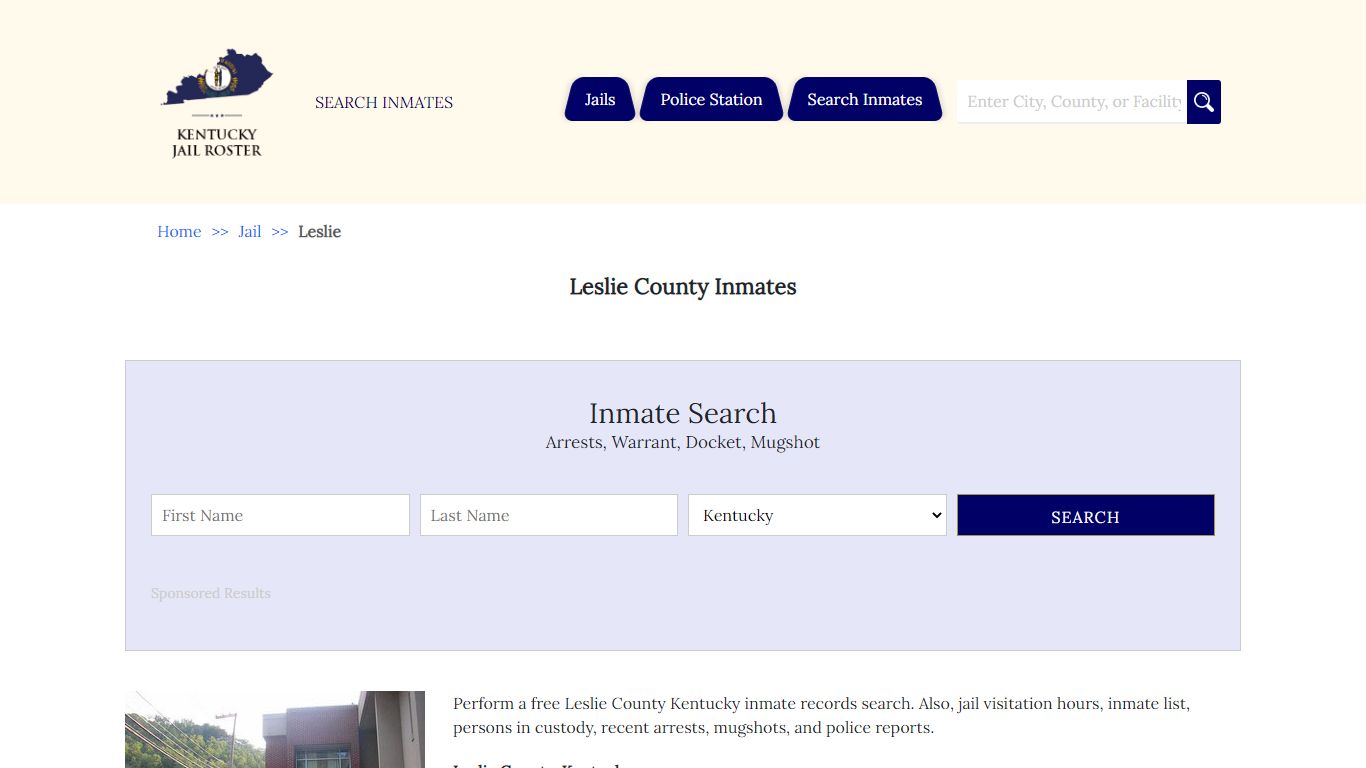 Leslie County Inmates | Jail Roster Search