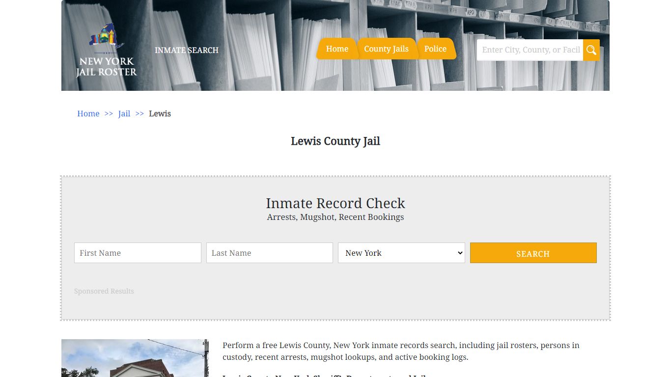 Lewis County Jail | Jail Roster Search