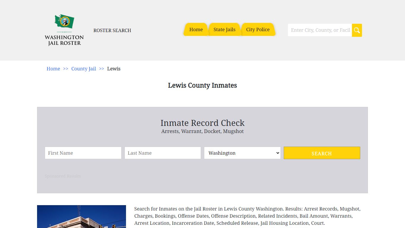 Lewis County Inmates | Jail Roster Search
