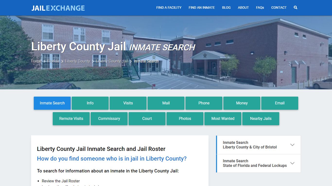 Inmate Search: Roster & Mugshots - Liberty County Jail, FL