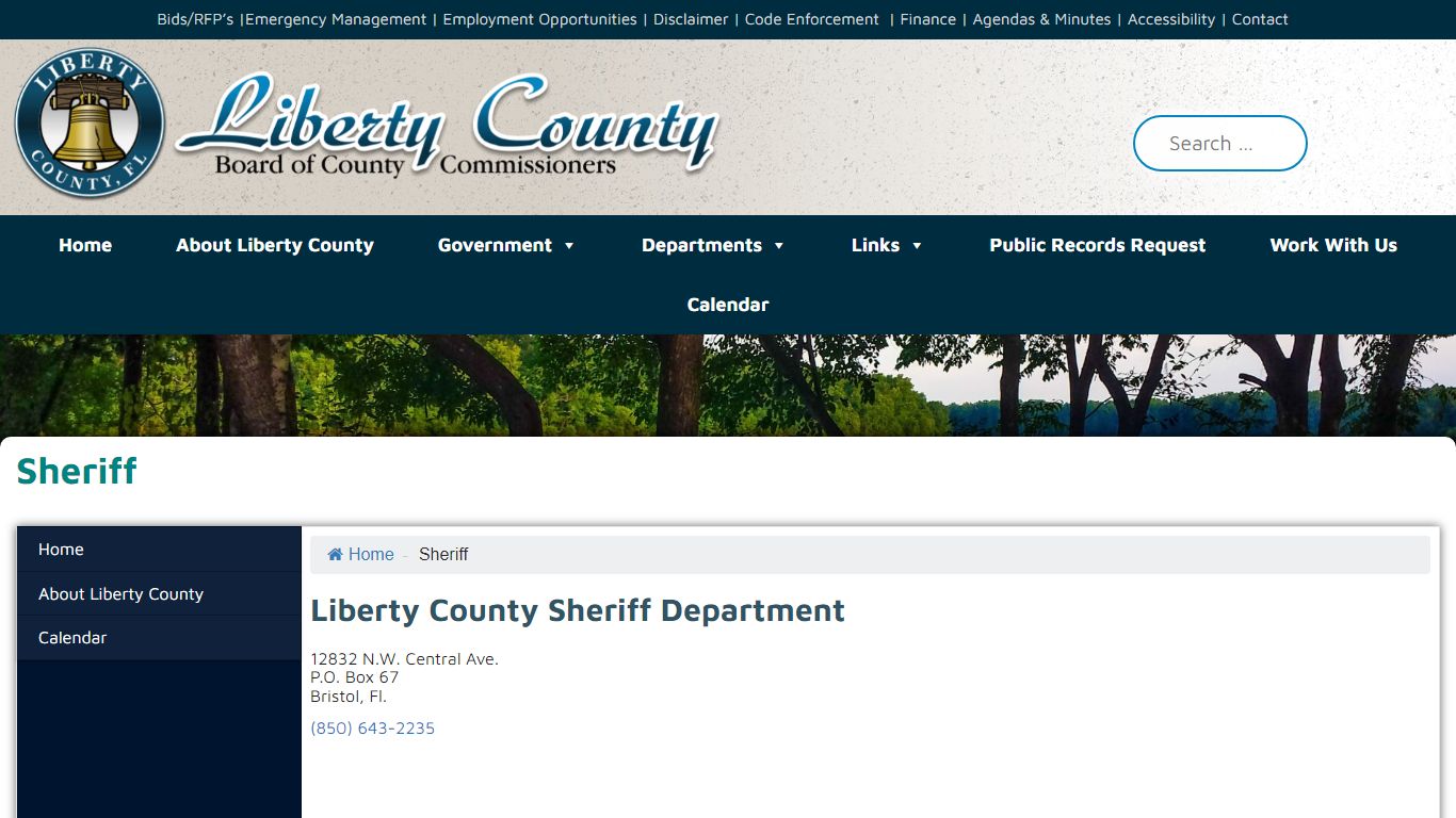 Sheriff – Liberty County FL