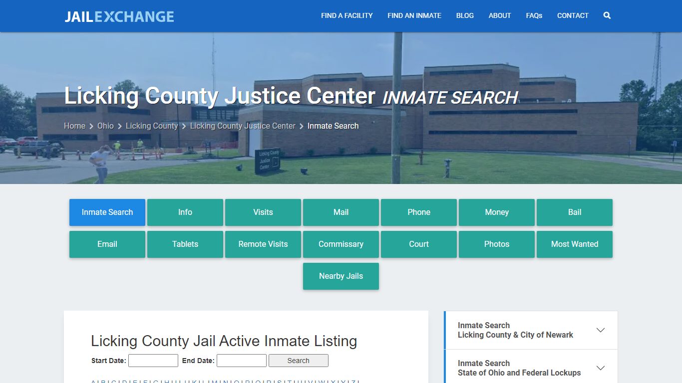 Licking County Justice Center Inmate Search - Jail Exchange