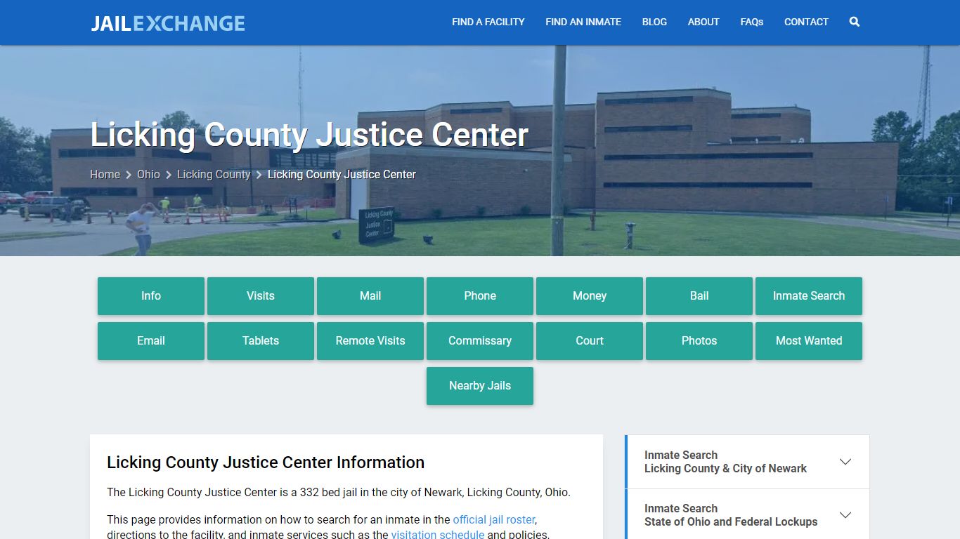 Licking County Justice Center, OH Inmate Search, Information