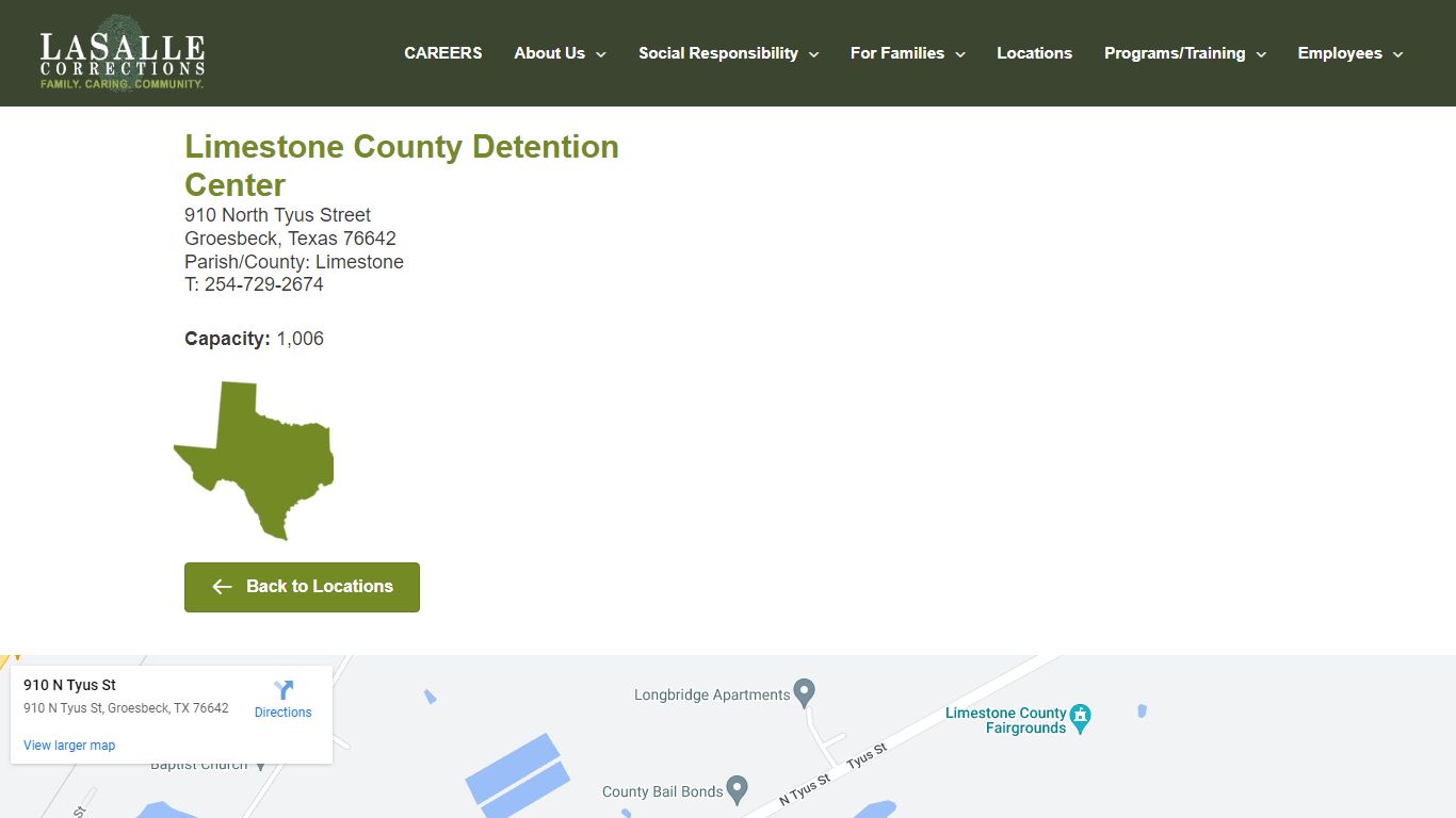 Limestone County Detention Center - LaSalle Corrections