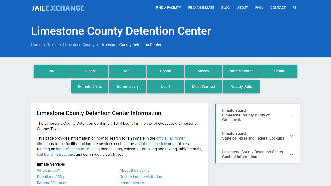 Limestone County Detention Center - Jail Exchange