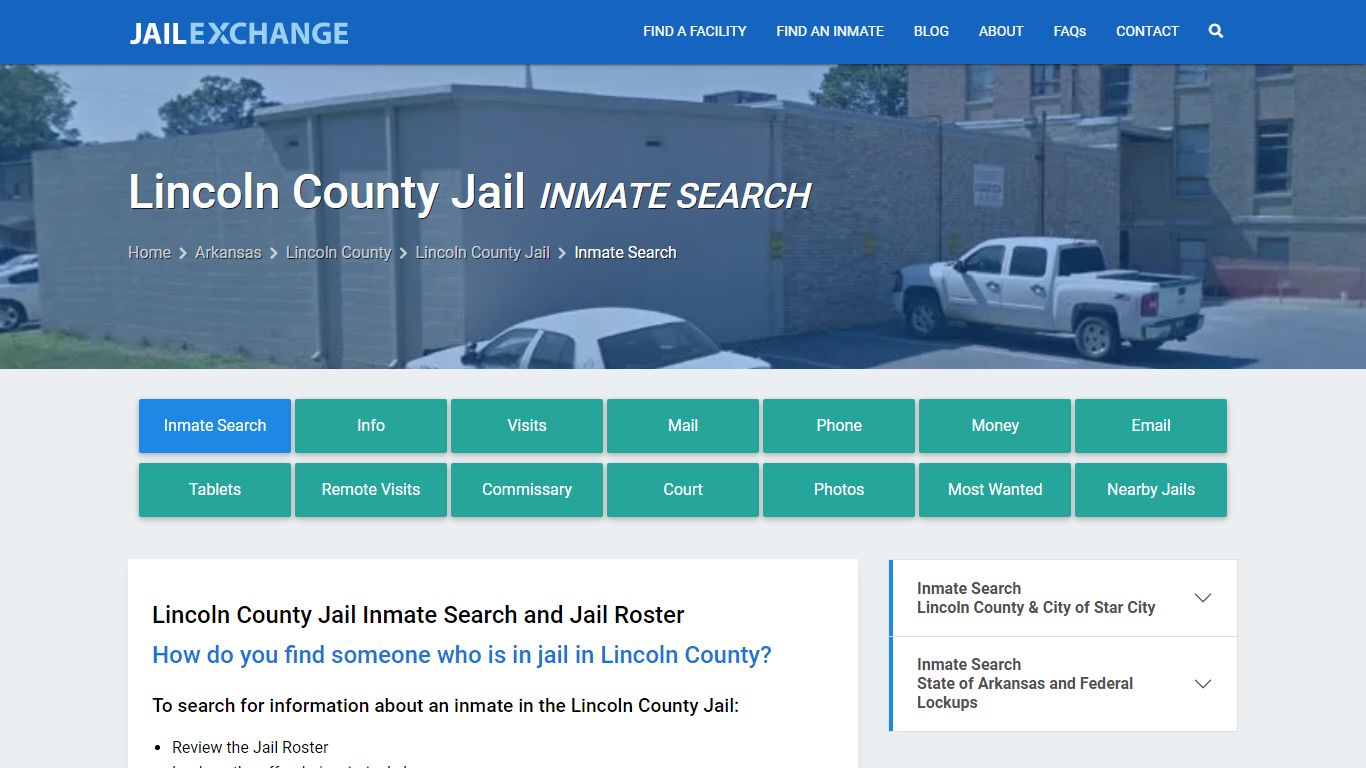 Inmate Search: Roster & Mugshots - Lincoln County Jail, AR