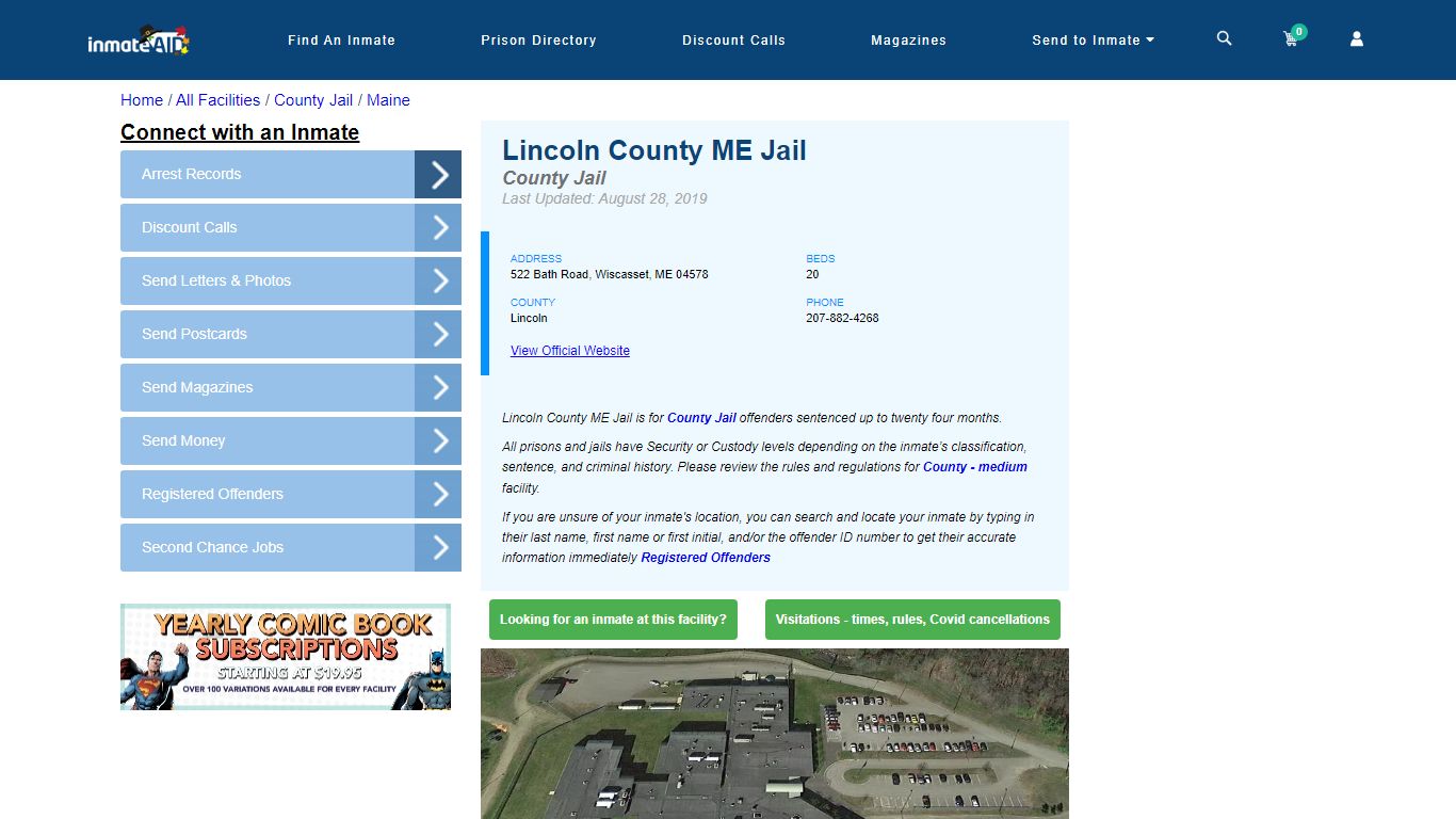 Lincoln County ME Jail - Inmate Locator - Wiscasset, ME