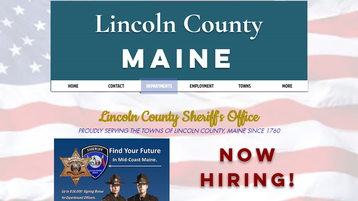 SHERIFF'S OFFICE | lincolncountymaine