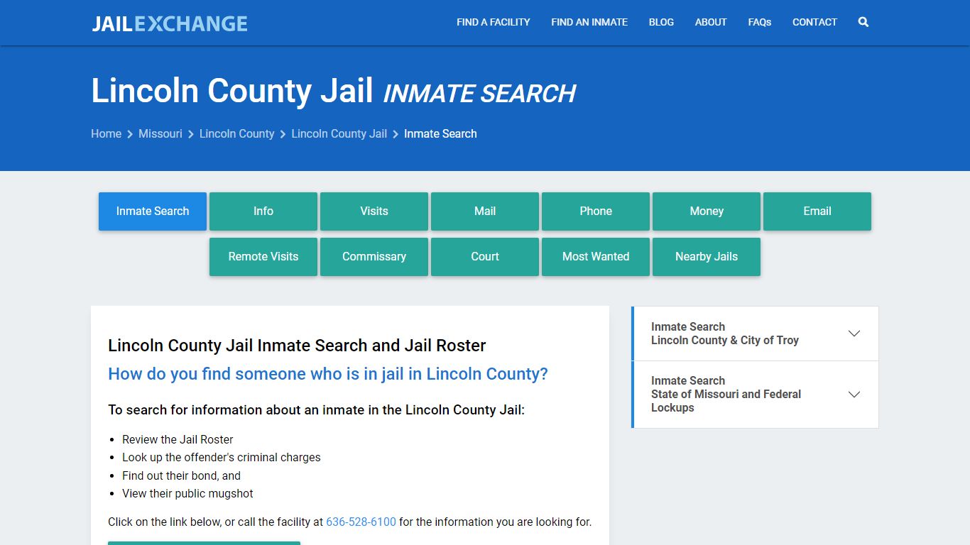 Inmate Search: Roster & Mugshots - Lincoln County Jail, MO