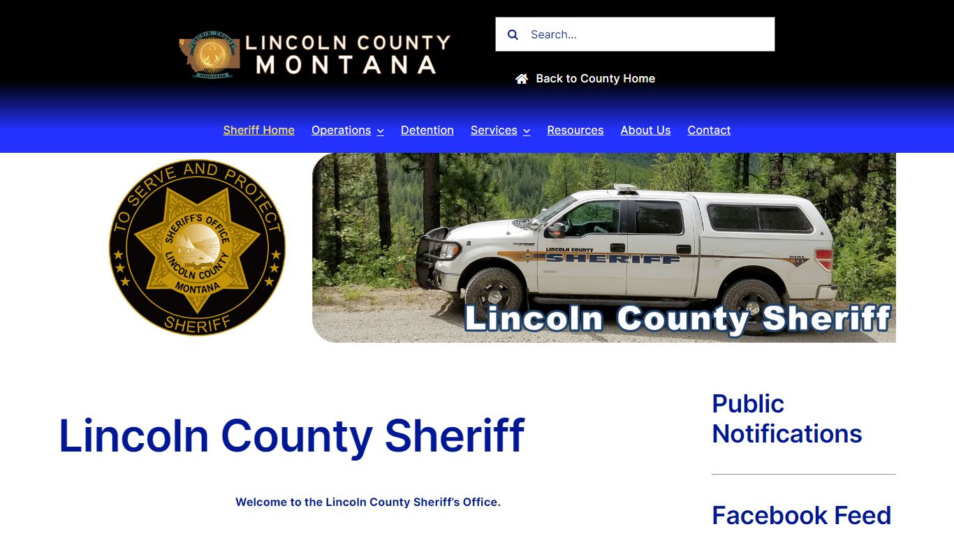 Sheriff Home – Lincolncounty Website