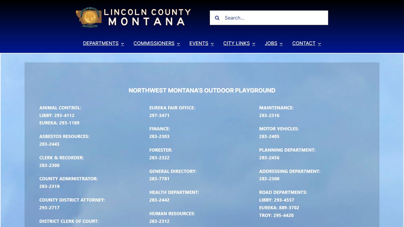 Current Inmate Offense List, by Name - Lincoln County, Montana