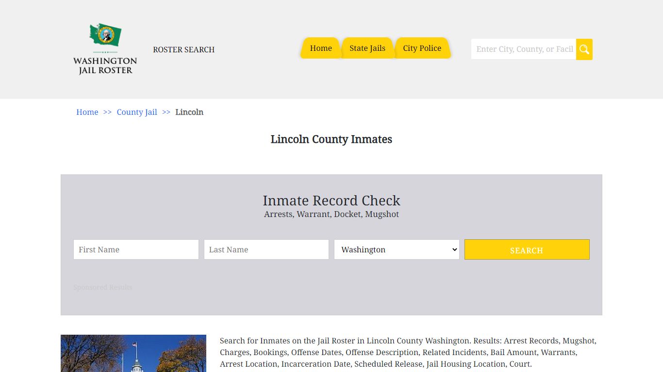 Lincoln County Inmates | Jail Roster Search