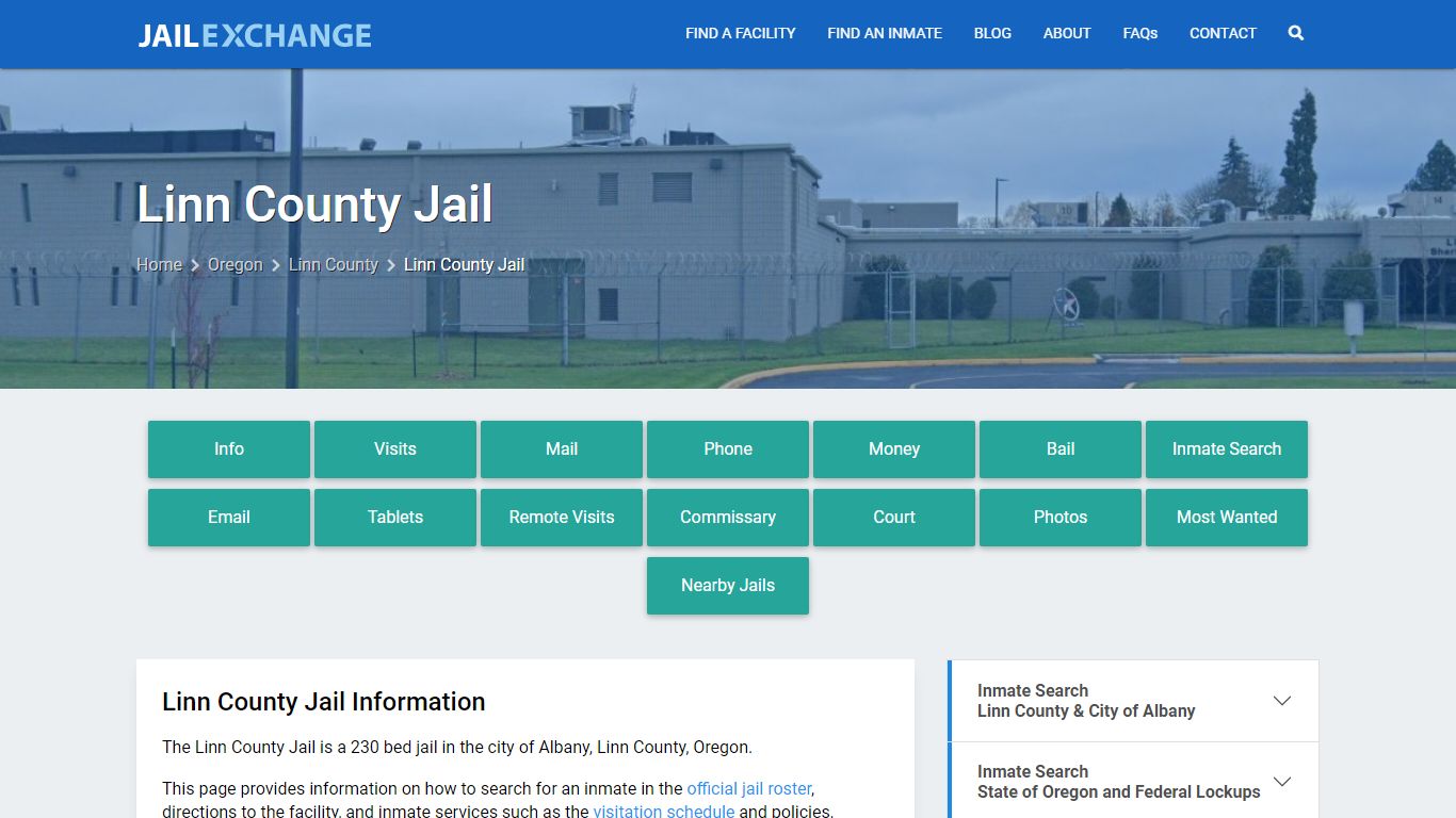 Linn County Jail, OR Inmate Search, Information - Jail Exchange