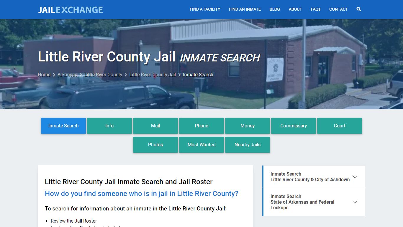 Inmate Search: Roster & Mugshots - Little River County Jail, AR