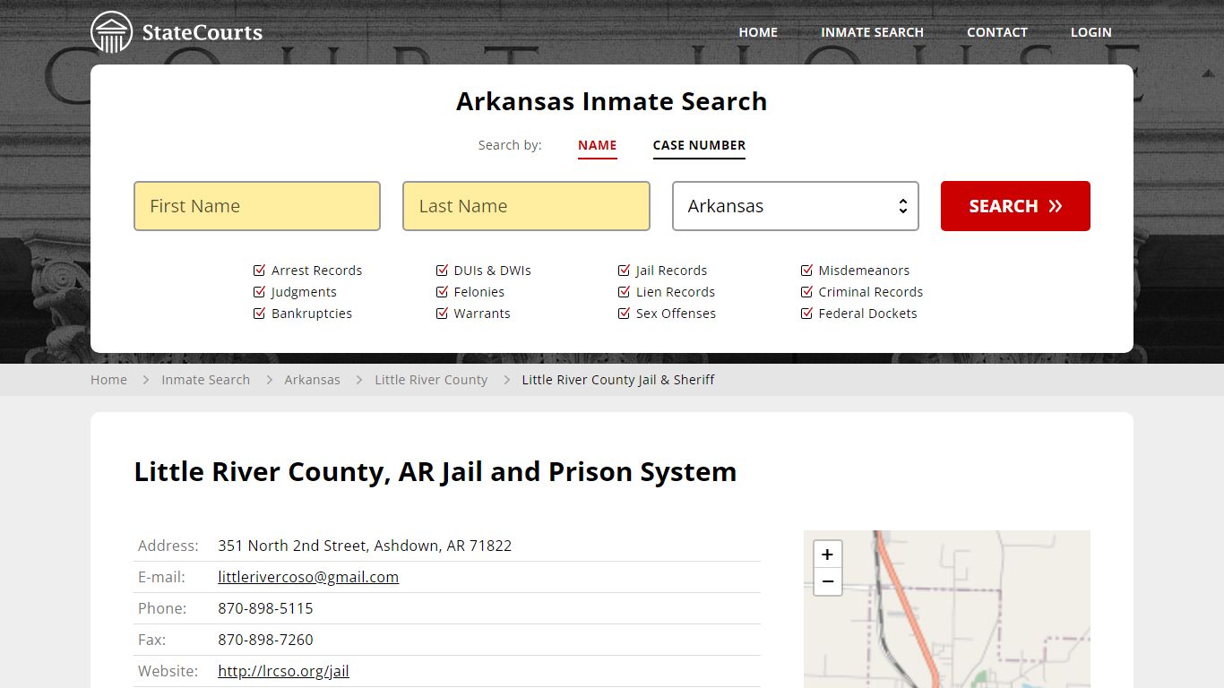 Little River County Jail & Sheriff Inmate Records Search, Arkansas ...