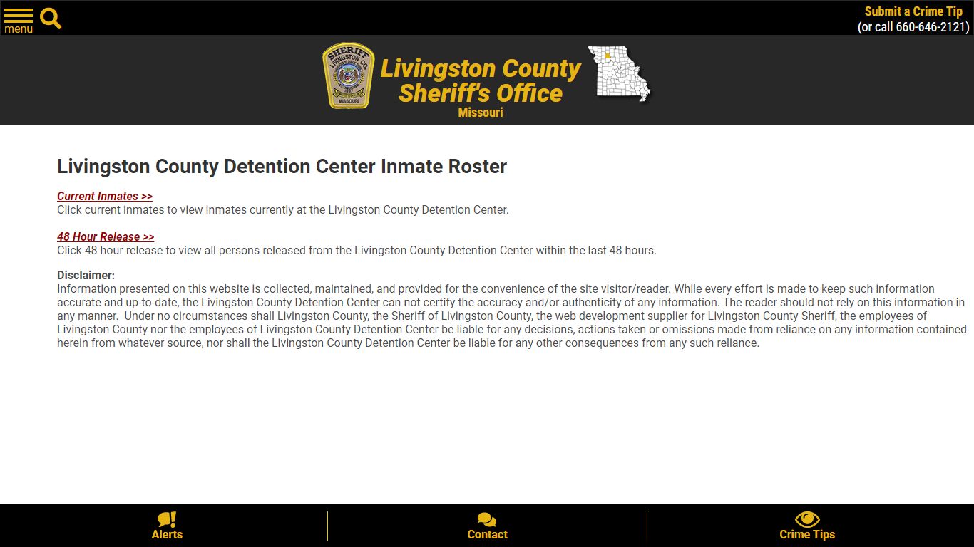 Roster Choose - Livingston County Missouri Sheriff