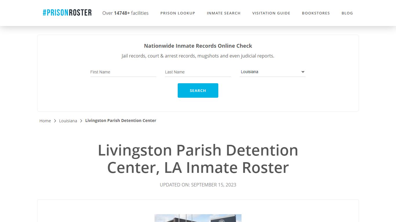 Livingston Parish Detention Center, LA Inmate Roster - Prisonroster