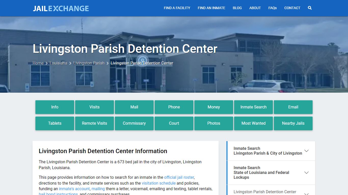 Livingston Parish Detention Center - Jail Exchange