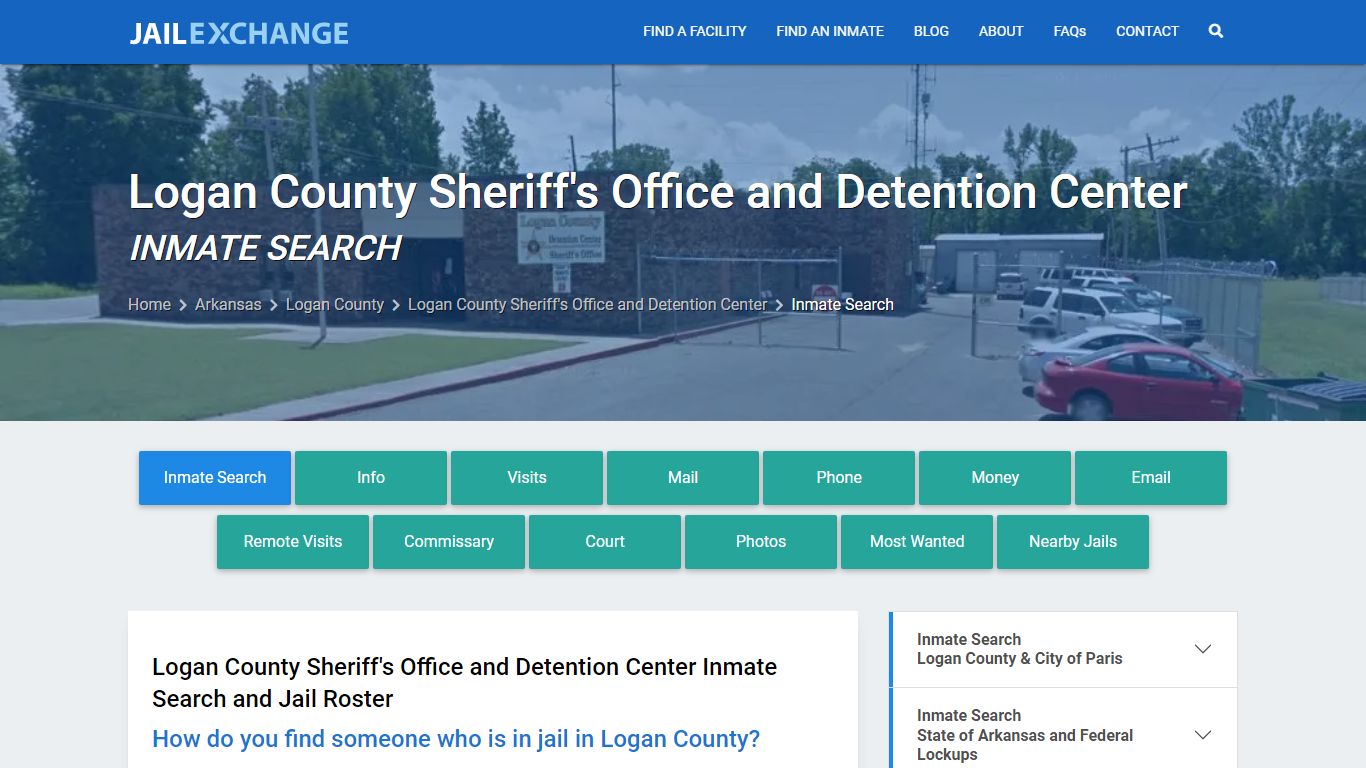 Logan County Sheriff's Office and Detention Center Inmate Search
