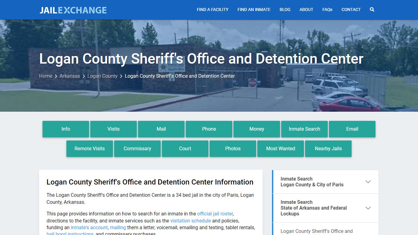 Logan County Sheriff's Office and Detention Center, AR Inmate Search ...