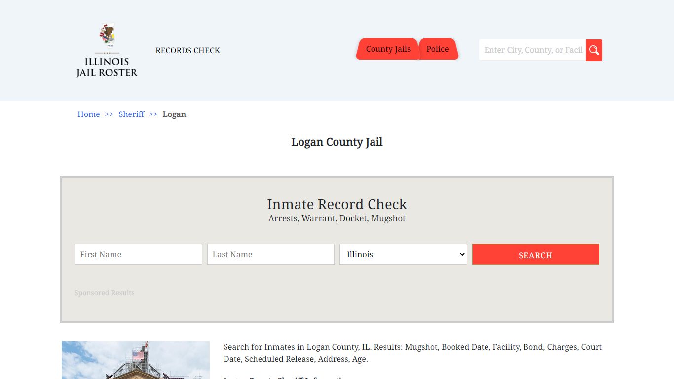 Logan County Jail | Jail Roster Search