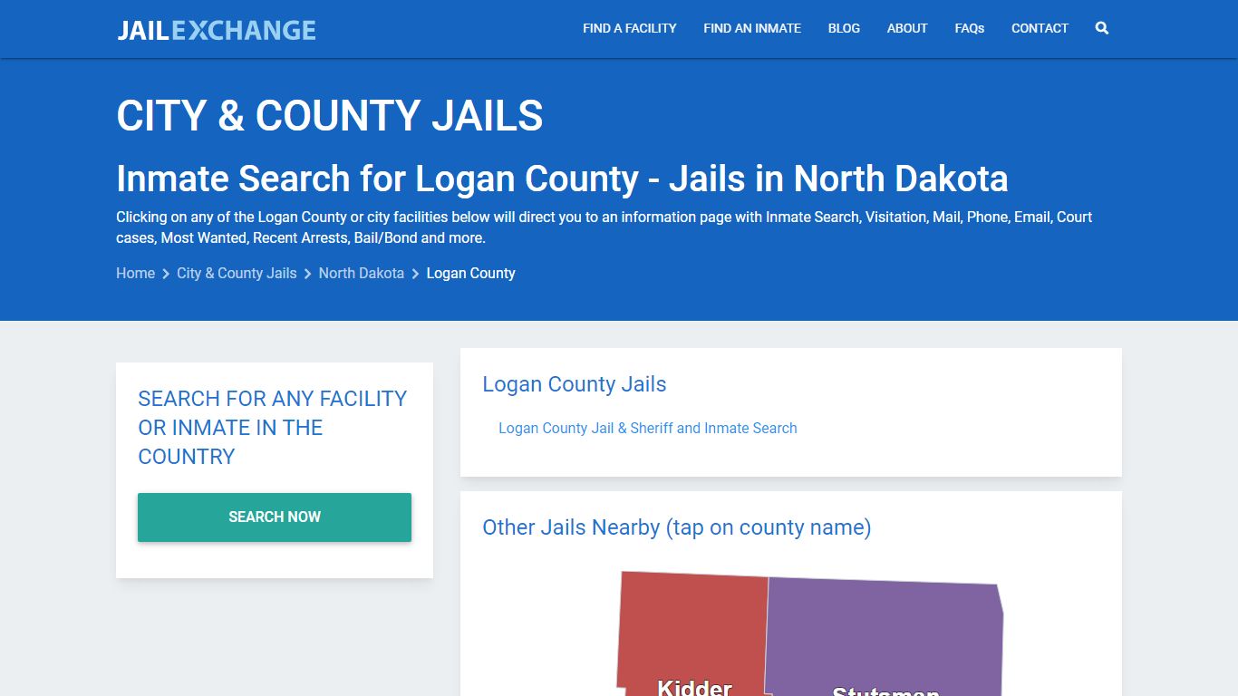 Inmate Search for Logan County | Jails in North Dakota - Jail Exchange