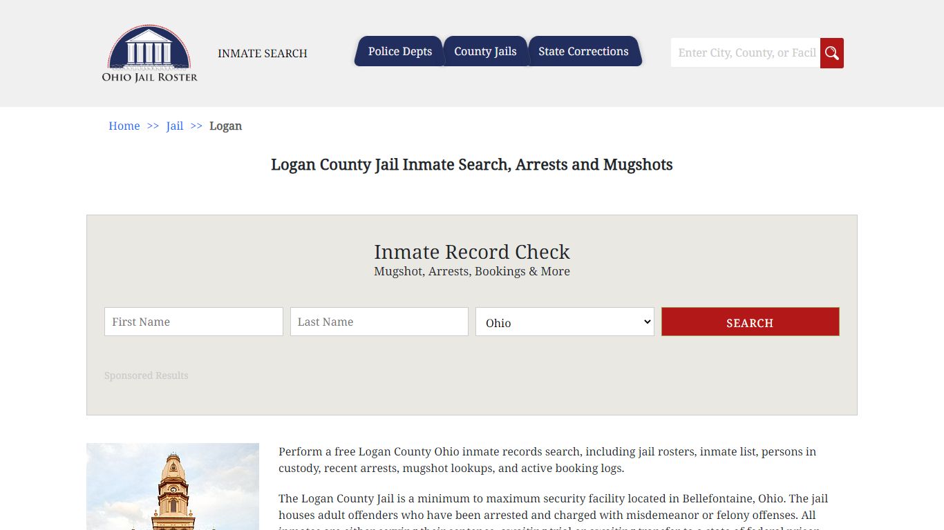 Logan County Jail Inmate Search, Arrests and Mugshots